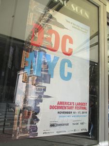 DOC NYC poster at the IFC Center